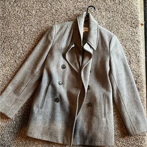Calvin Klein Gray Pea Coat